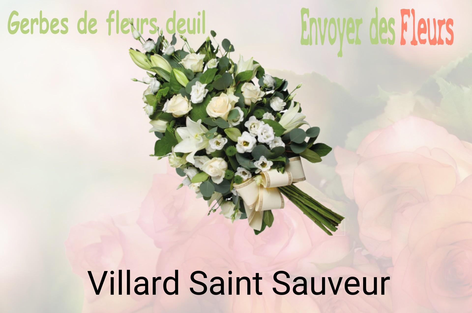 Gerbe de fleurs de deuil livrée à Villard-Saint-Sauveur